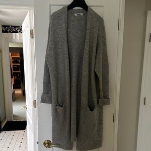 BB Dakota Heather Gray Long Cardigan